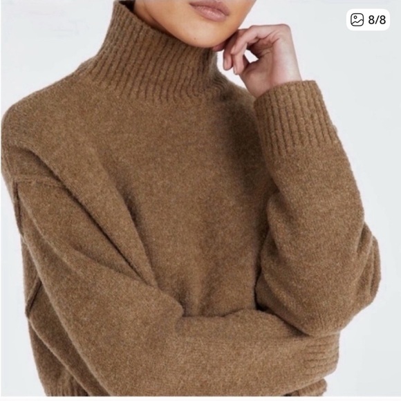 DISSH Cleo Cropped wool sweater XS Taupe - Picture 4 of 6